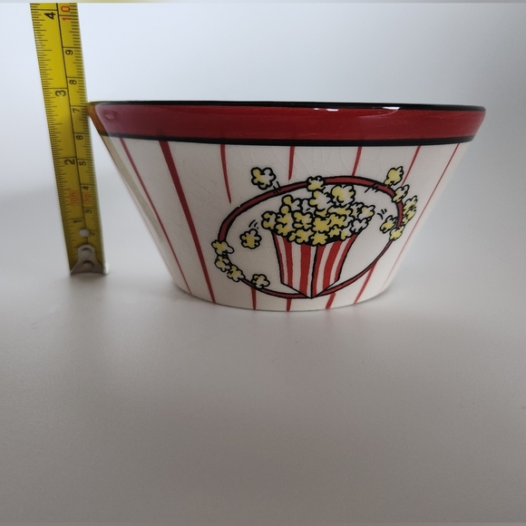 Red and White Popcorn Bowl Set of 4 - Picture 5 of 7